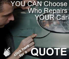 you can choose who repairs your car after an accident - click here for a quote